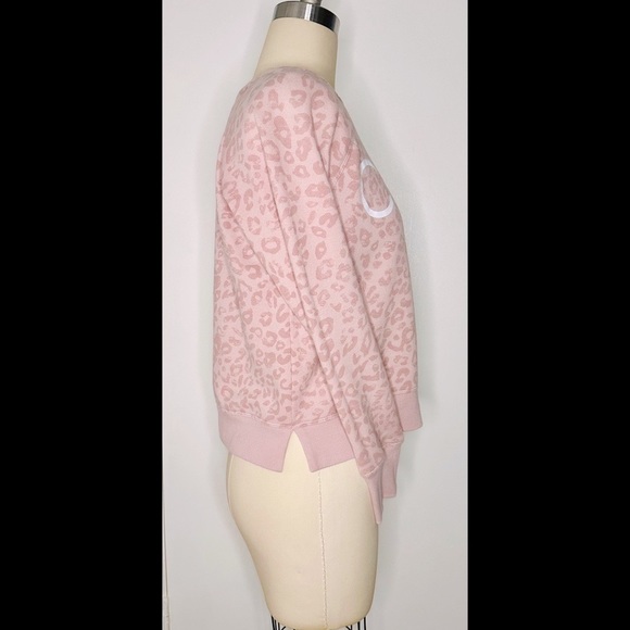 Calvin Klein Performance Pink Leopard Sweatshirt - Picture 2 of 6